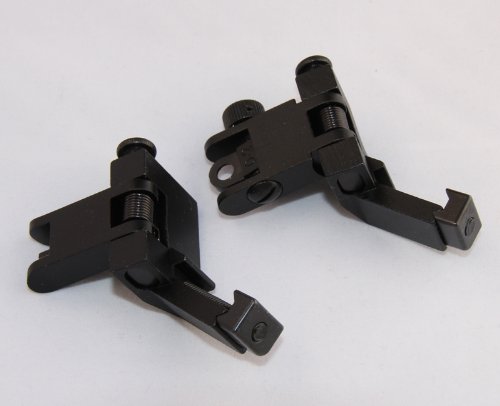 AR15 Front and Rear flip up 45 Degree Rapid Transition BUIS Backup Iron Sight
